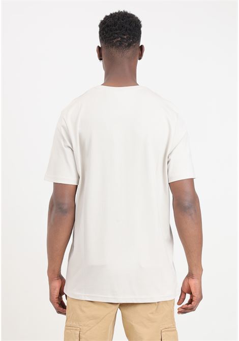 T-shirt da uomo beige patch logo eagle tono su tono LYLE & SCOTT | TS400TONW870